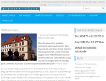 Tablet Screenshot of bella-ratzka.de